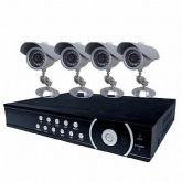 Kit Cftv Dvr H.264 / 4 Canais / 4 Cameras Infra / 4 Fonte 1a